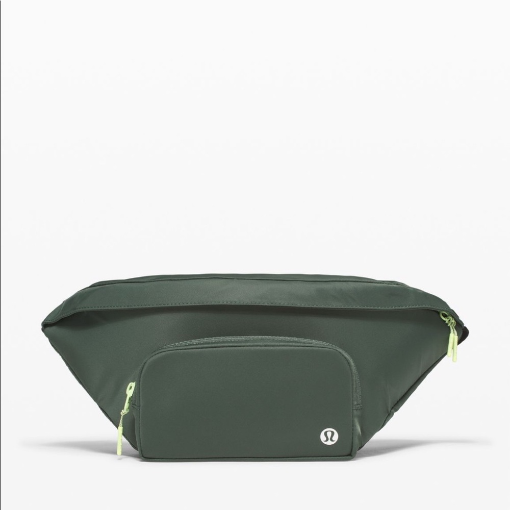 ❤️ Lululemon The Rest is Written Green Logo Belt Bag NWOT